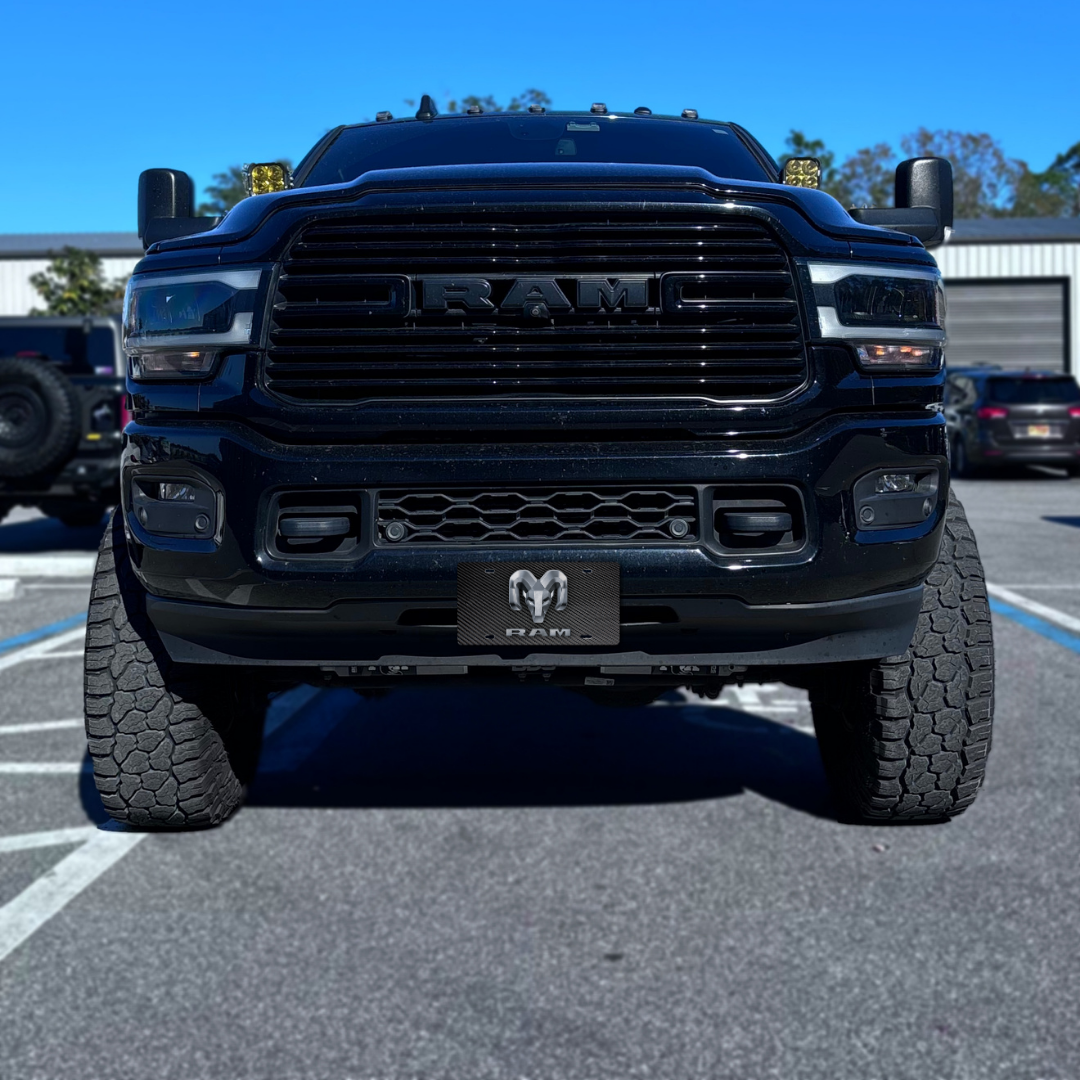 RAM Vanity Aluminum License Plate - Carbon Twill